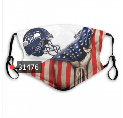 NFL 2020 Seattle Seahawks 110 Dust mask with filter->nfl dust mask->Sports Accessory